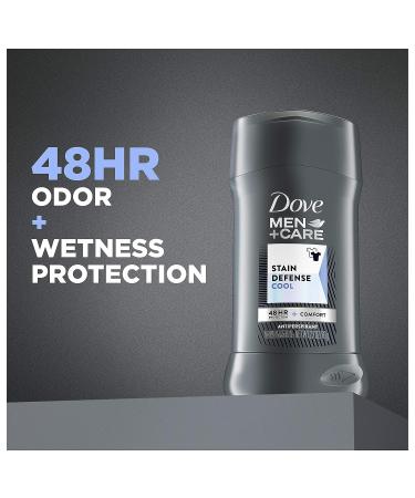Dove Men+Care Stain Defense Antiperspirant Deodorant | Cool Antiperspirant with 48-Hour Protection | 2.7 oz - Buy Online on GoSupps.com