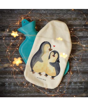 Mr. & Mrs. Panda Penguin Hug Heat Bottle | Cute Children's Heat Bottle Cover | Perfect Gift for Lovers & Kids | Seabird Design in White - Buy Online on GoSupps.com
