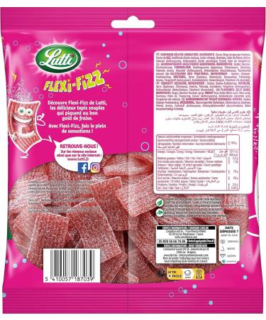 Lutti Fraise Flexi-Fizz Fili Tubs 225 g - Buy Online on GoSupps.com