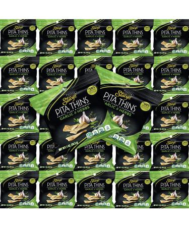 Stacy's Pita Thins Garlic and Herbs Healthy Chips (1 oz., 27 ct.) by Bussin Boxes Garlic & Herbs