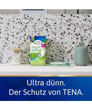 TENA DISCREET Mini - 120 Individual Incontinence Pads for Women | Monthly Package (6 x 20) | Ideal for Light Bladder Weakness & Leakage - Buy Online on GoSupps.com