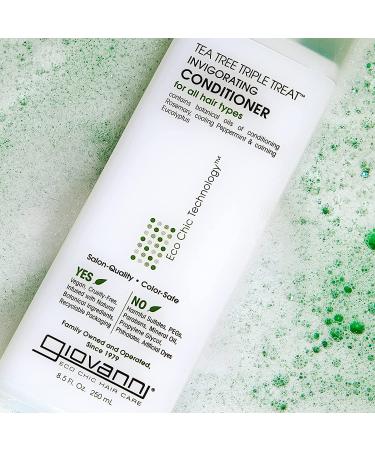 Giovanni Tea Tree Triple Treat Conditioner 8.5 fl oz - Invigorating Hair Care - Buy Online on GoSupps.com