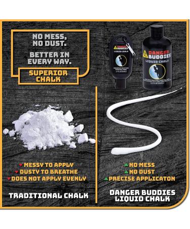 Danger Buddies Liquid Chalk 500ml - Ideal for Rock Climbing, Weight Lifting, Gymnastics & More - Buy Online on GoSupps.com