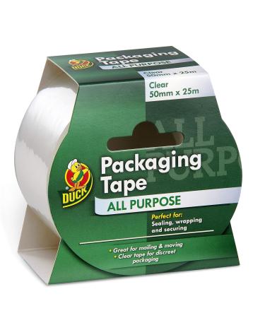 Buy Duck Tape Transparent All-Purpose Tape - 50mm x 25m | Strong & Safe Sealing for Packages & Boxes - International Shipping Available - Buy Online on GoSupps.com