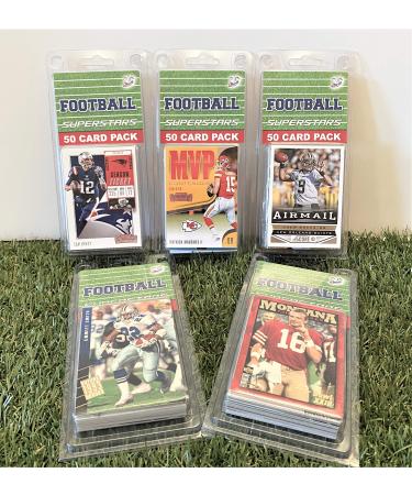 NFL Superstar- (50) Card Pack NFL Football Superstars Starter Kit all Different cards. Comes in Custom Souvenir Case! Perfect for the Ultimate Football Fan! by 3bros