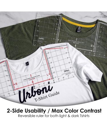 Tshirt Ruler Guide for Vinyl Alignment - Center Designs with Tee Shirt Alignment Tool - Heat Press and Cricut Compatible - 1 Pack - Buy Online on GoSupps.com