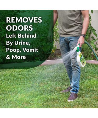 Simple Green Outdoor Pet Odor Eliminator - Ideal for Artificial Grass & Patio - 32oz Hose End Sprayer & 1 Gallon Refill - Buy Online on GoSupps.com