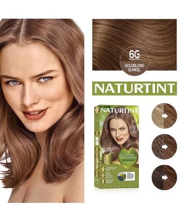 Natureint Biobased Hair Color | Ammonia-Free 6G Gold Blonde Dark | Natural Ingredients | 3 Pack | 510 ml - Buy Online on GoSupps.com