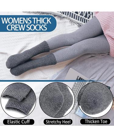 EbMore Women's Merino Wool Hiking Socks - 5 Pairs Thick Thermal Winter Socks - Buy Online on GoSupps.com