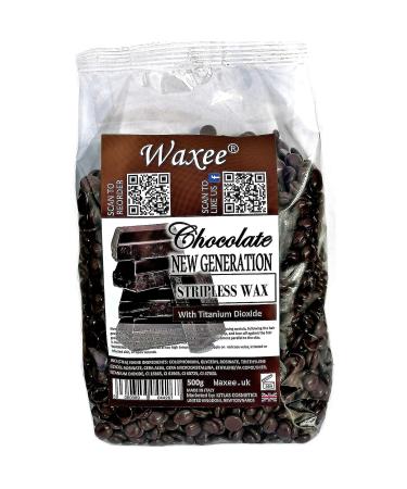 Stripless hard film wax New Generation Brazilian peelable peel off flexible wax beads (500g bag of film hard wax Chocolate)