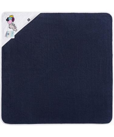 Be Mammy Dark Blue Bear Hooded Baby Towel - 100cm x 100cm Cotton Oeko-Tex Standard 100 - Perfect for Newborns & Toddlers - International Shipping Available - Buy Online on GoSupps.com