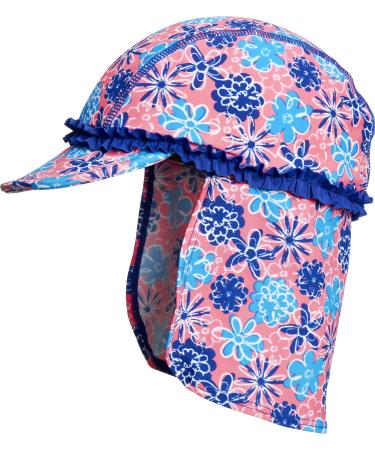 Playshoes Girls' Hat Swimming Cap Violet with UV Protection Swimming Cap 51 41 - Multicoloured
