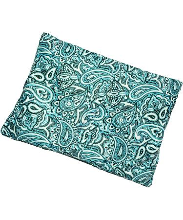 Microwavable Corn Filled Heating Pad/Cold Pack - 100% Cotton Cover (7.5x11) Blue Bandana - Buy Online on GoSupps.com