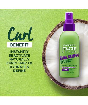 Garnier Fructis Curl Renew Milk Spray 5 fl oz | Reactivating Hair Care - Buy Online on GoSupps.com