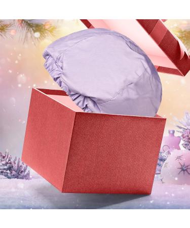 Premium Lilac Shower Cap for Women | Reusable & Waterproof | Ideal for Long Hair, Curls, Satin Silk Anti-Frizz Cloth - Buy Online on GoSupps.com
