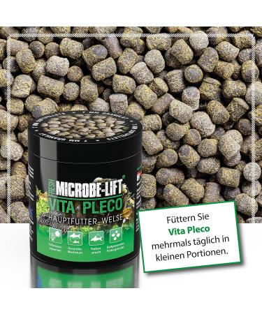 Microbe Lift Vita Pleco 250ml - Premium Soft Granulate Catfish Feed for Freshwater Aquariums | Supports Growth & Color Variety - Cold Pressed - Buy Online on GoSupps.com