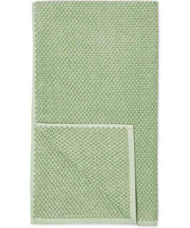 Amazon Basics Odor Resistant Textured Bath Towel Set - 6-Piece Cotton - Green - Buy Online on GoSupps.com