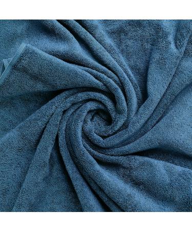 COTTONIA Hotel Style Collection 100% Turkish Cotton Towels - 6 Piece Set in Air Force Blue | Super Absorbent, Luxurious, and Durable - Buy Online on GoSupps.com