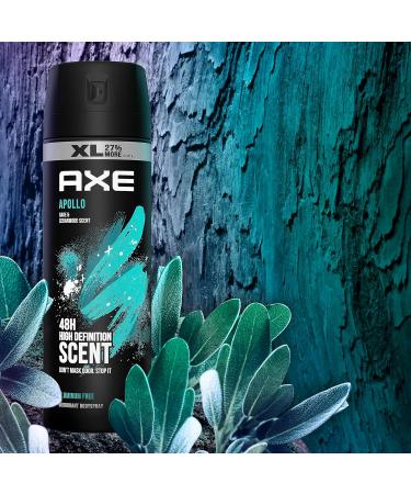 Axe Apollo Deodorant Body Spray For Men 48H Odor Protection Sage & Cedarwood Aluminum Free Body Spray Deodorant 5.1oz - Buy Online on GoSupps.com