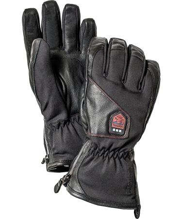 Hestra Power Heater Gauntlet Electric Ski Glove Black 8