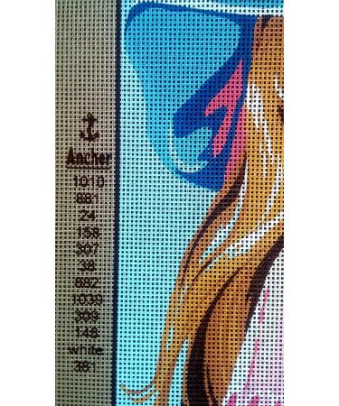 Lady in a Bonnet Needlepoint Canvas - Exquisite DIY Needlework Design - Buy Online on GoSupps.com