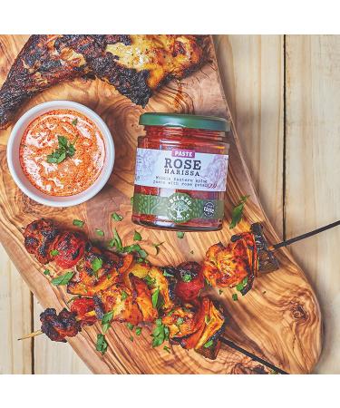 Belazu Rose Harissa 170g (5.99 oz) - Authentic Spicy Red Pepper Paste - Pack of 1 - Buy Online on GoSupps.com