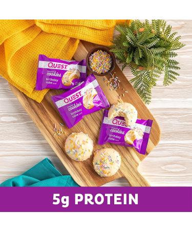 Quest Nutrition Birthday Cake Frosted Cookies - 24 Count | Delicious Protein Snack - Buy Online on GoSupps.com
