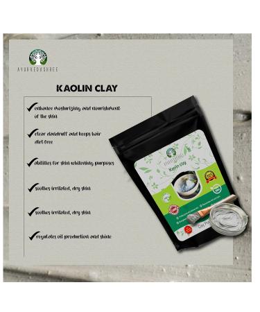 Kaolin Clay Powder 200g - Gentle Exfoliator & Skin Treatment for All Skin Types - Ships Worldwide - Buy Online on GoSupps.com