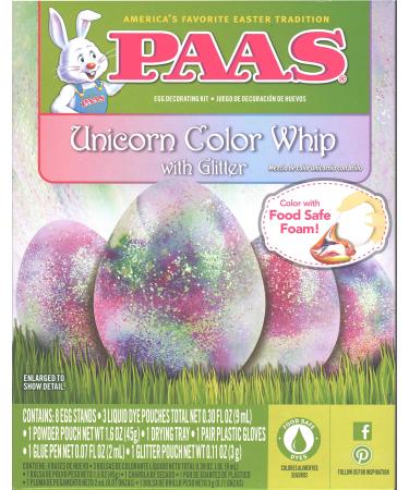 PAAS Unicorn Color Whip with Glitter Egg Decorating Kit