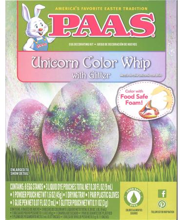 PAAS Unicorn Color Whip with Glitter Egg Decorating Kit - Buy Online on GoSupps.com