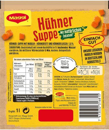 Buy Maggi Guten Appetit Chicken Soup | 60g Bag - Serves 4 | Affordable International Shipping - Buy Online on GoSupps.com