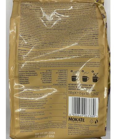 Mokate 3 in 1 LATTE Roasted Coffee 5 x10 sachets - Buy Online on GoSupps.com