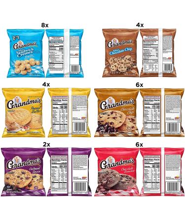 Grandma's Cookies Variety Pack - 30 Piece Assortment - Buy Online on GoSupps.com