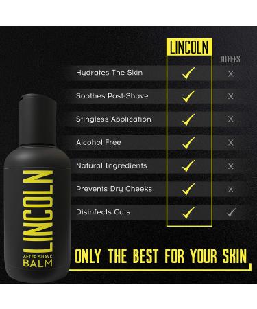 Buy Lincoln After Shave Balm for Men - Soothing & Nourishing Aloe Vera Formula for Sensitive Skin | 150ml International Shipping - Buy Online on GoSupps.com