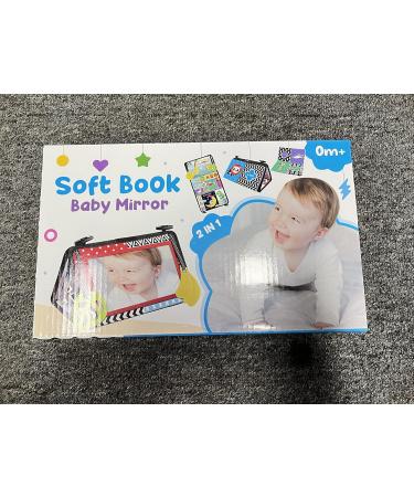 Bellestyle Baby Mirror Toys & Crackling Books - Educational Gifts for Newborns & Toddlers (0-9 Months) - Foldable Black & White Contrast Patterns - Buy Online on GoSupps.com
