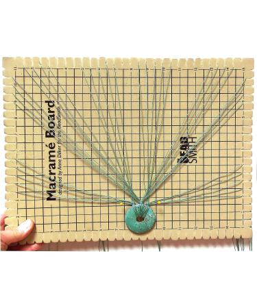 Beading Macrame Board 11.5x15.5 Foam Grid for Bracelet Projects - Instructions Included - Buy Online on GoSupps.com