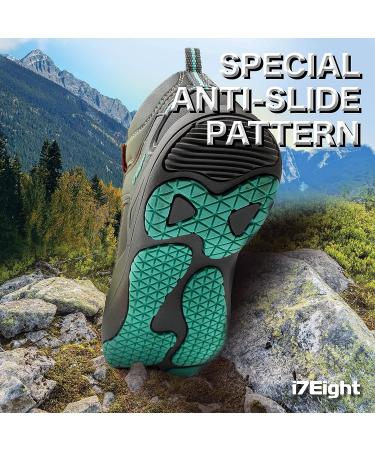 Kids Boys Girls Non-Slip Lightweight Boots for Outdoor Activities - Grey Rainbow - Size 1 Little Kid - Buy Online on GoSupps.com