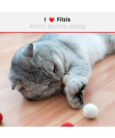St.Pawly Filzis - 100% Sheep Wool Cat Toys | Sustainable & Interactive Filzballs for Cats | Eco-Friendly Cat Fun - Buy Online on GoSupps.com