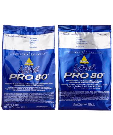 Inkospor Active Proteinshake Pro 80 bags 2-pack (2 x 500 g) Strawberry/Hazelnut 1-pack (1 x 1 kg)