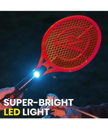 ZAP iT! Rechargeable Bug Zapper Racket 4000V - USB Charging Cable - Large Red - Buy Online on GoSupps.com