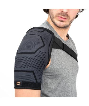 Copper Compression Shoulder Brace | Shoulder Pain Relief with PowerKnit Compression Technology | Shoulder Support Brace for Men & Women | Torn Rotator Cuff, Dislocation, & Other Shoulder Injuries Large/XL - Buy Online on GoSupps.com