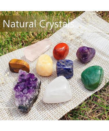 Beginner's Chakra Crystal Healing Set - 9 Gemstones for Energy Balance and Well-being - Buy Online on GoSupps.com