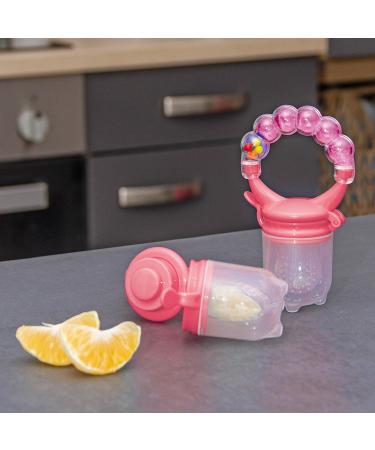 100% BPA-Free Fruit Teat Pacifier for Babies - Ideal for 3-6 Months | Pink Fruit & Vegetable Feeder - Buy Online on GoSupps.com