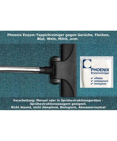Phoenix Enzyme Carpet Cleaner - 4 x 20g Seal Bag for Stain Removal | 4.0-6.0L Multi-Surface Cleaner for Carpets & Curtains - Buy Online on GoSupps.com