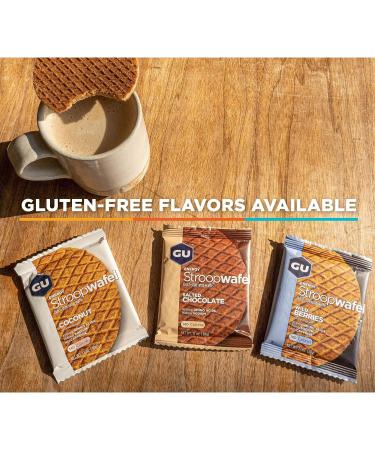 Gu Energy Stroopwafel  Gluten Free  Wild Berry Sports Nutrition Waffle  16 Count Gluten Free Wild Berry - Buy Online on GoSupps.com