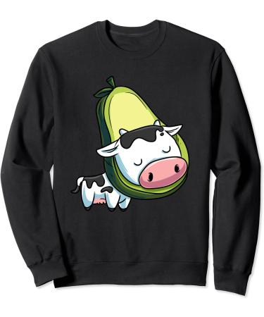 Love avocado and cow avocado halloween costume Sweatshirt