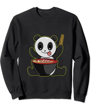 Panda Ramen Kawaii Pandas Japanese Noodles Sweatshirt