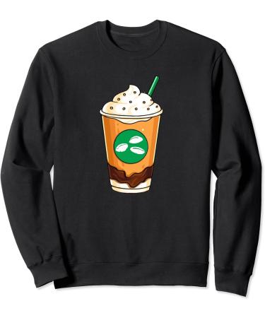 Coffee Lovers Delight Creamy Tasty Coffee Design Sweatshirt - Buy Online on GoSupps.com