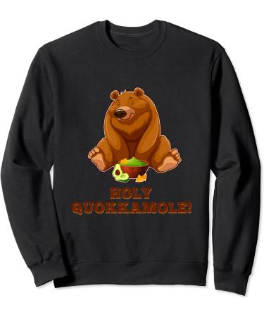 Holy Quakkamole Bear Avocado Guacamole Fruit Vegetable Vegan Sweatshirt - Buy Online on GoSupps.com