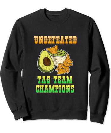 Undefeated Tag Team Champions Avocado Guacamole Fruits Vegan Sweatshirt - Buy Online on GoSupps.com